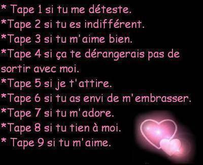 tape sur ce qui te plai